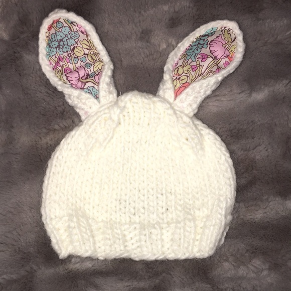 Other - The Blueberry Hill knit bunny hat XS (2-12mo)